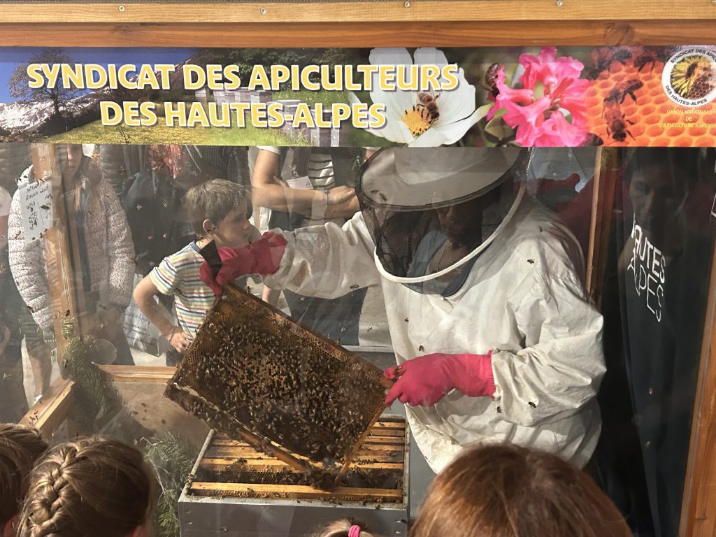 Photo d'un apiculteur a la foire artisanale de gap